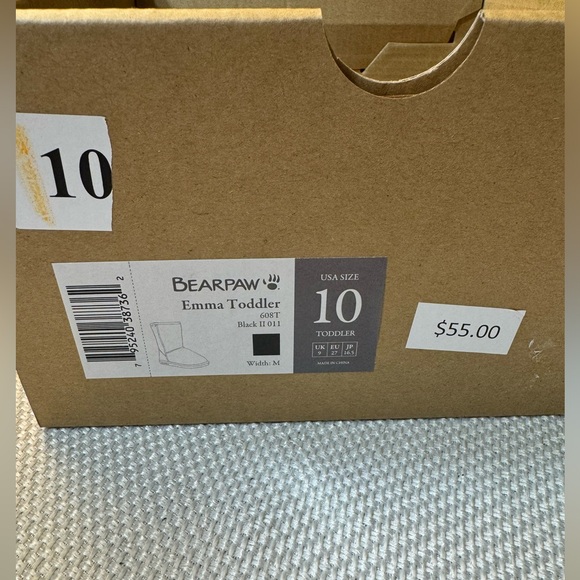 NWT Bearpaw Emma toddler boots with sheep suede exterior and wool blend interior - Picture 7 of 7